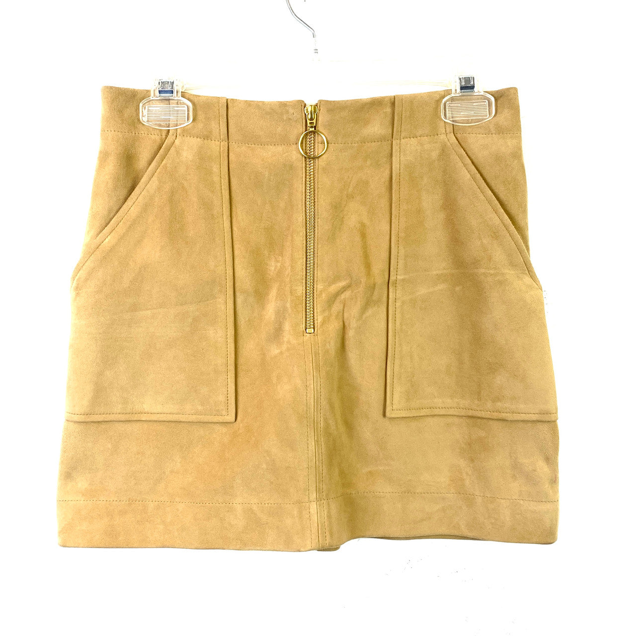 Intermix Magda Suede Mini Skirt Front