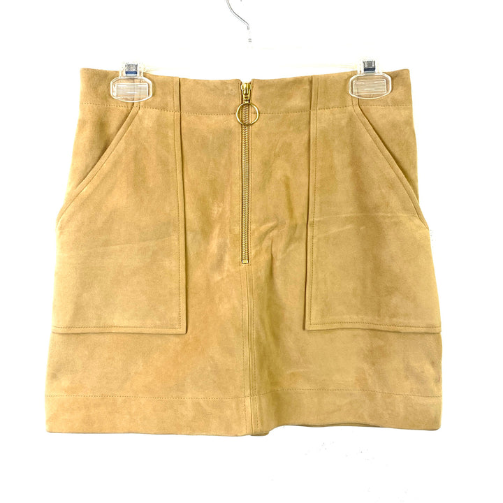 Intermix Magda Suede Mini Skirt Front