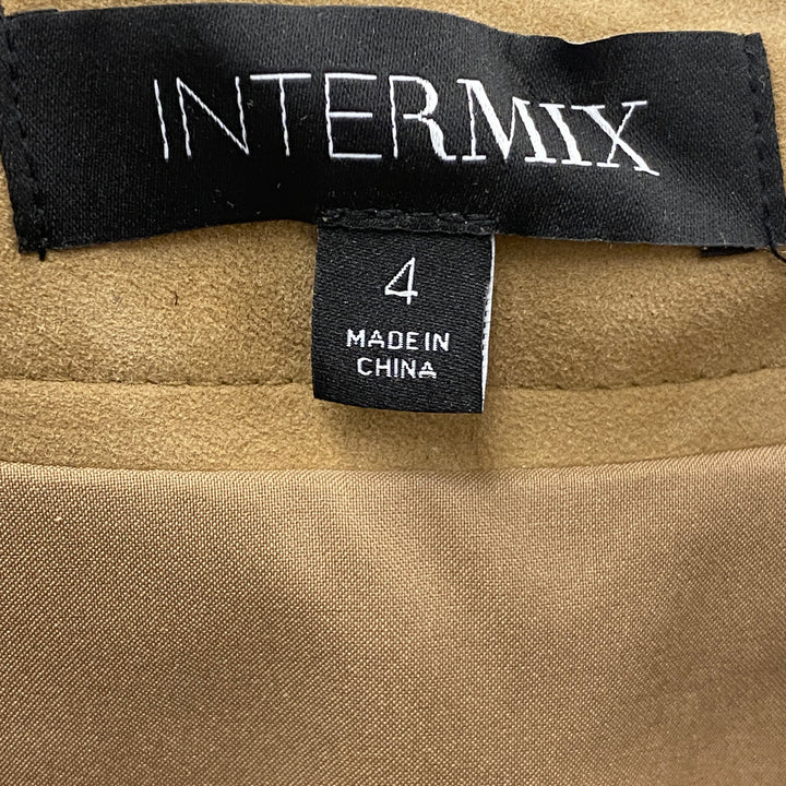 Intermix Magda Suede Mini Skirt Label