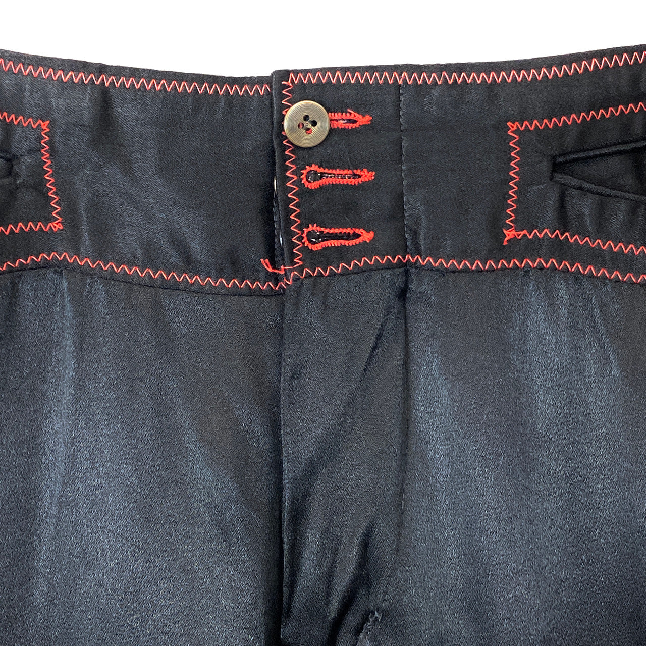 Longjons Low Rise Contrast Stitch Pants- Button Fly