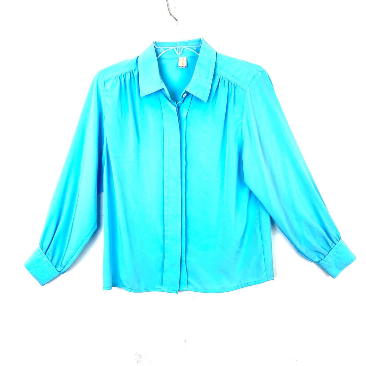 Vintage Del Mod Sky Blue Blouse