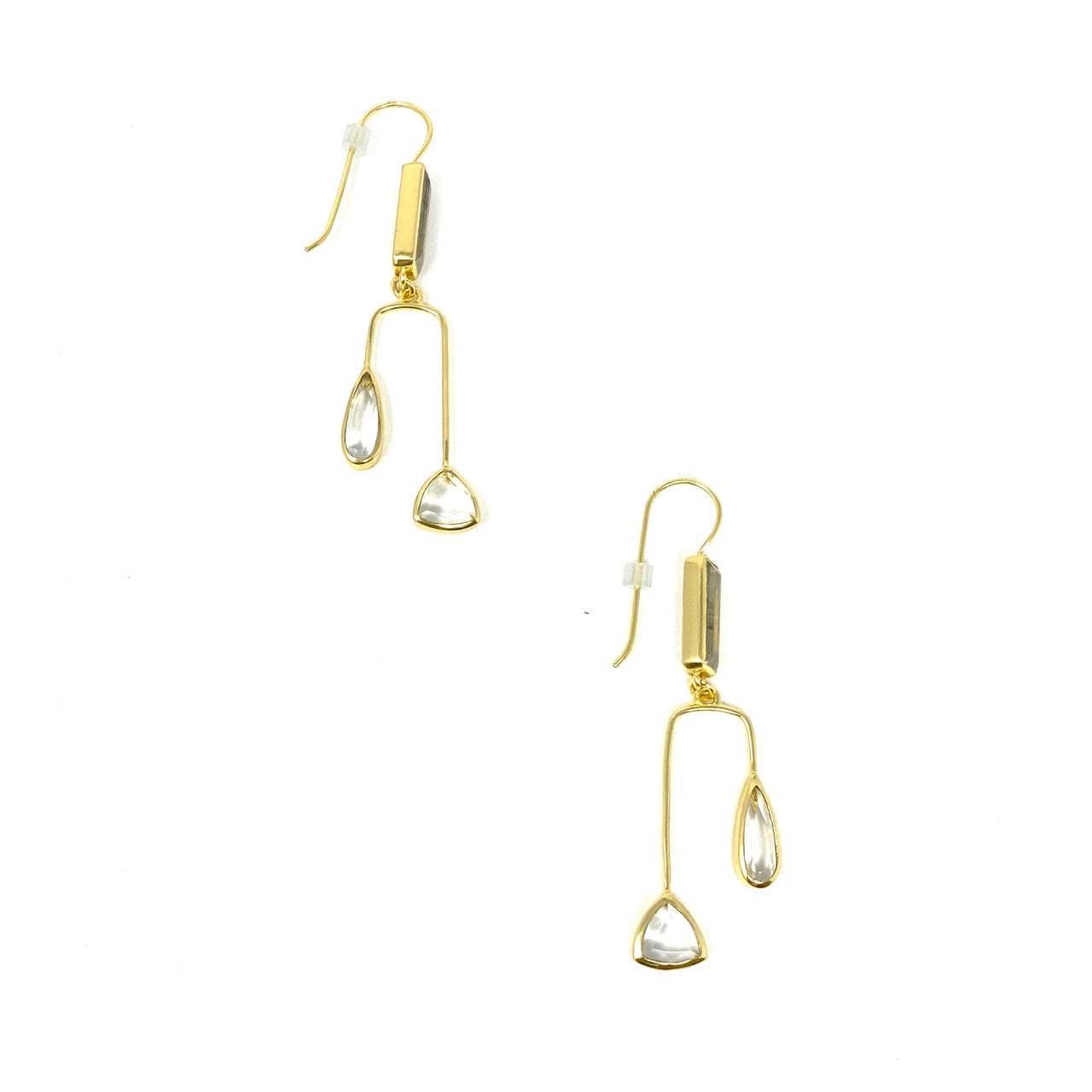 Sole Society Dangle Geometric Asymmetrical Earrings