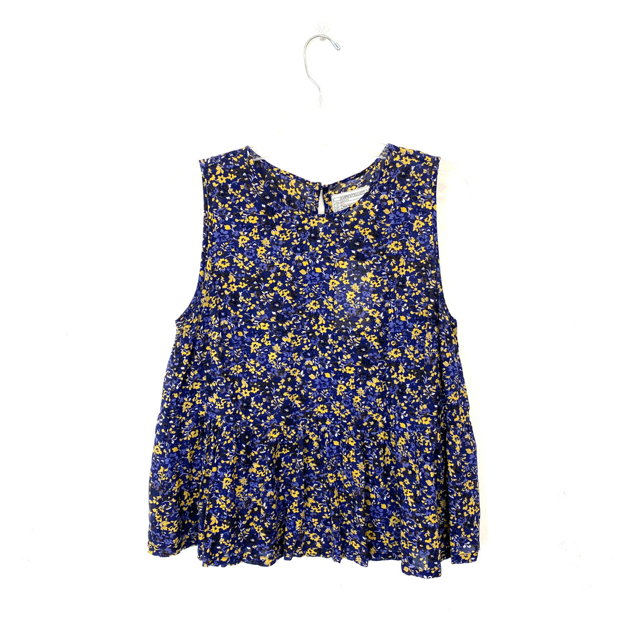 Current/Elliott Floral Sleeveless Top- Front