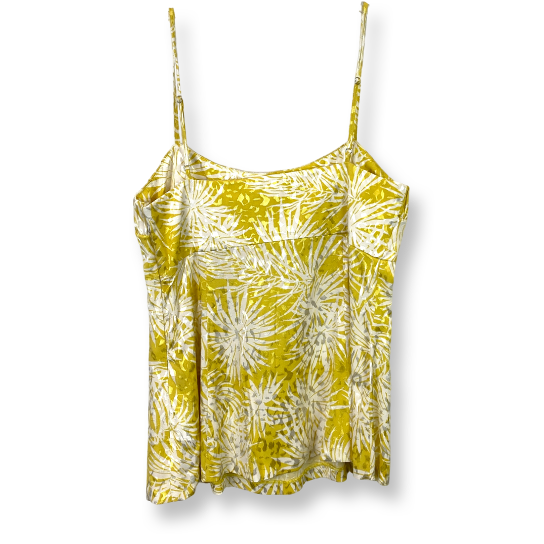 Rebecca Taylor Yellow Floral Silk Bustier Top- Back