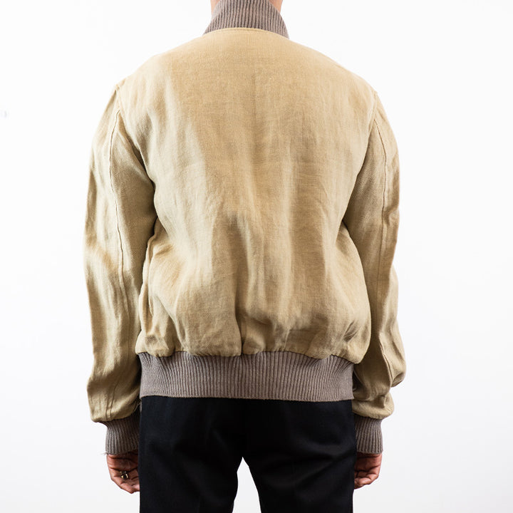 Duckie Brown Linen Bomber Jacket