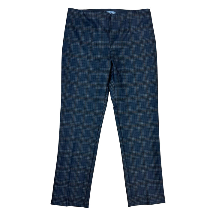 Elliott Lauren Plaid Pull On Ankle Pants-Thumbnail