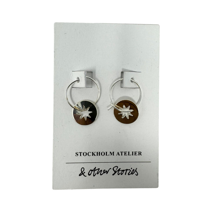 & Other Stories Star Charm Hoop Earrings-Thumbnail