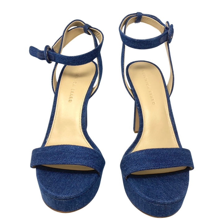 Veronica Beard Darcelle Denim Heels