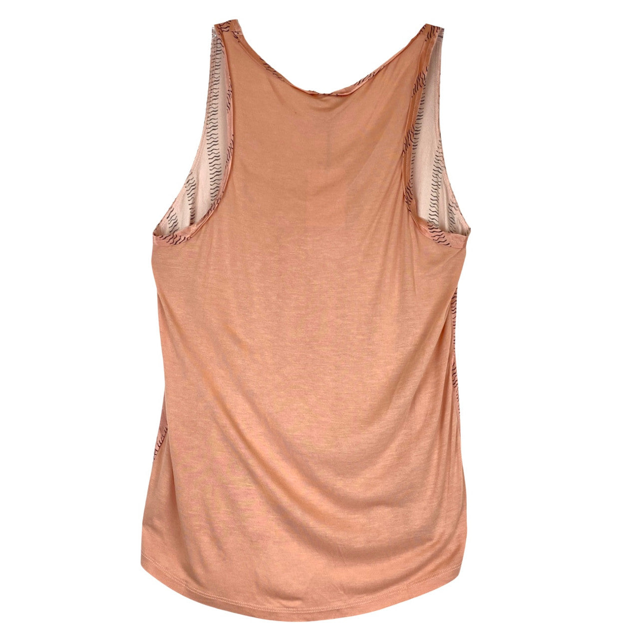 Reiss Pink Patterned Remy Silk Front Tank-Back