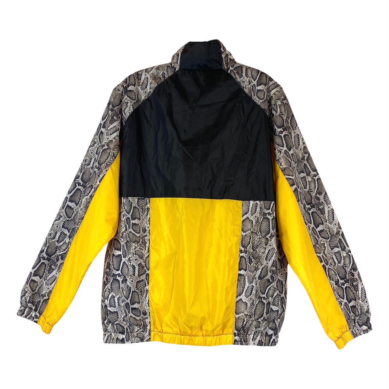 WESC Yellow Marcel Colorblock Snake Track Jacket-Back