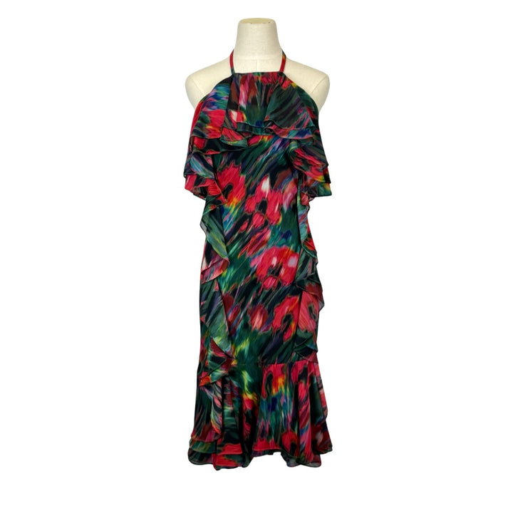 Jason Wu Collective Blurred Floral Halter Dress