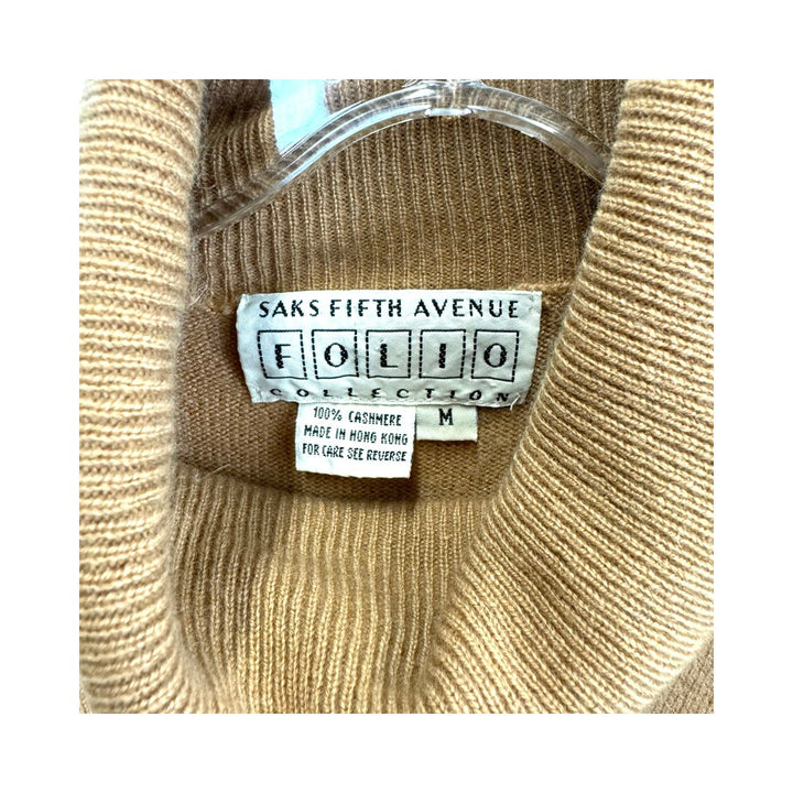 Folio Cashmere Mock Neck Sweater-Label