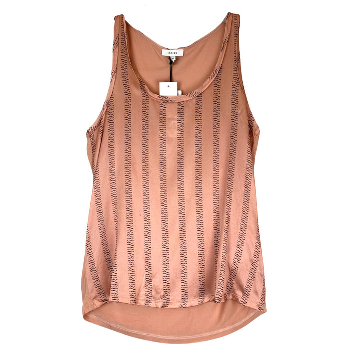 Reiss Pink Patterned Remy Silk Front Tank-Thumbnail