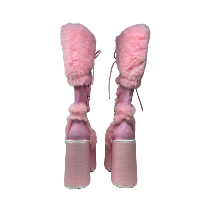 Demonia Cult Camel-311 Boots-Pink
