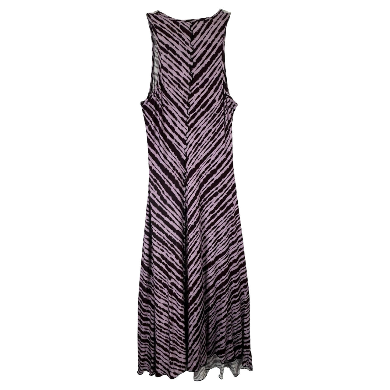 Proenza Schouler White Label Purple Sleeveless Jersey Dress-Back