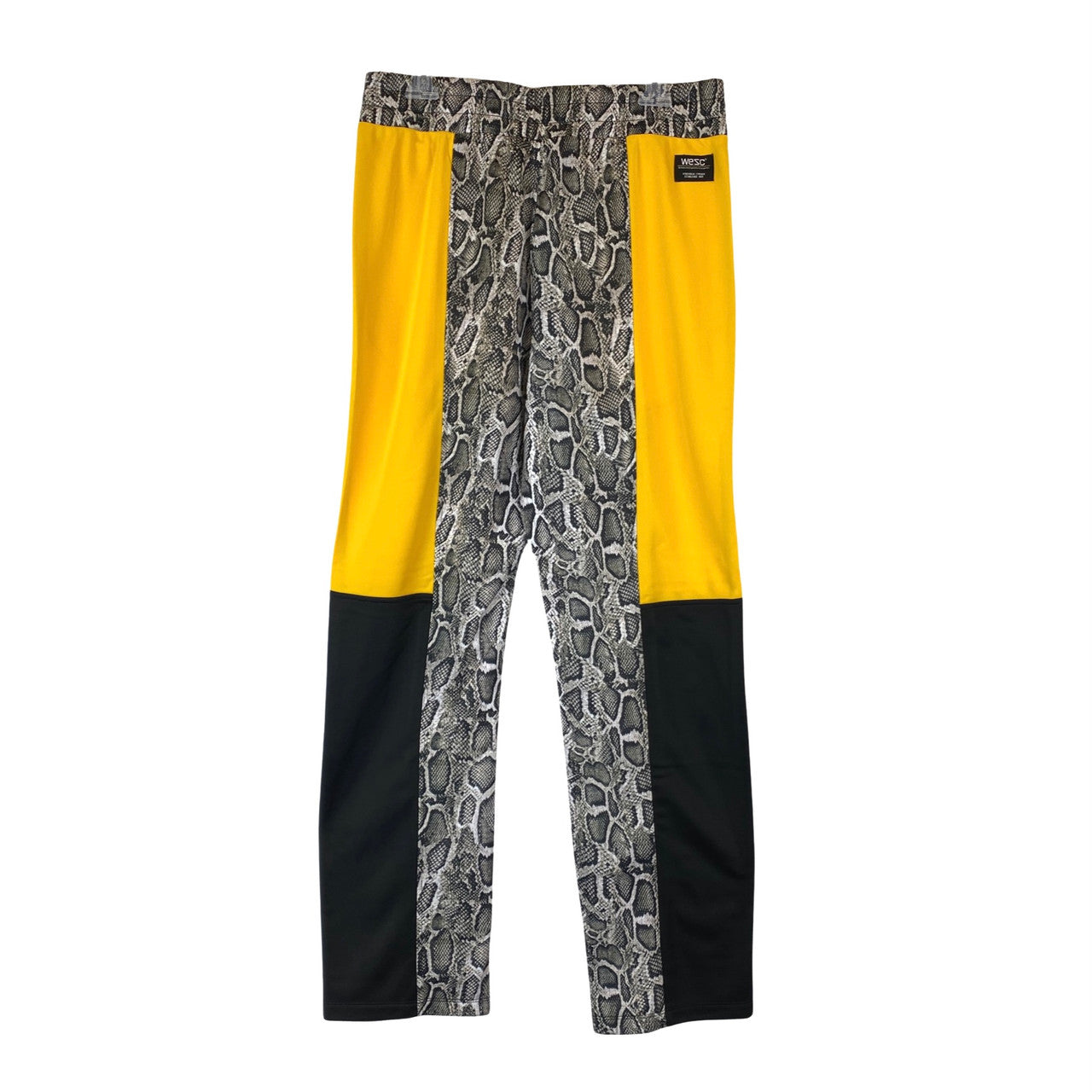 Wesc Yellow Marcel Colorblock Snake Track Pant-Back