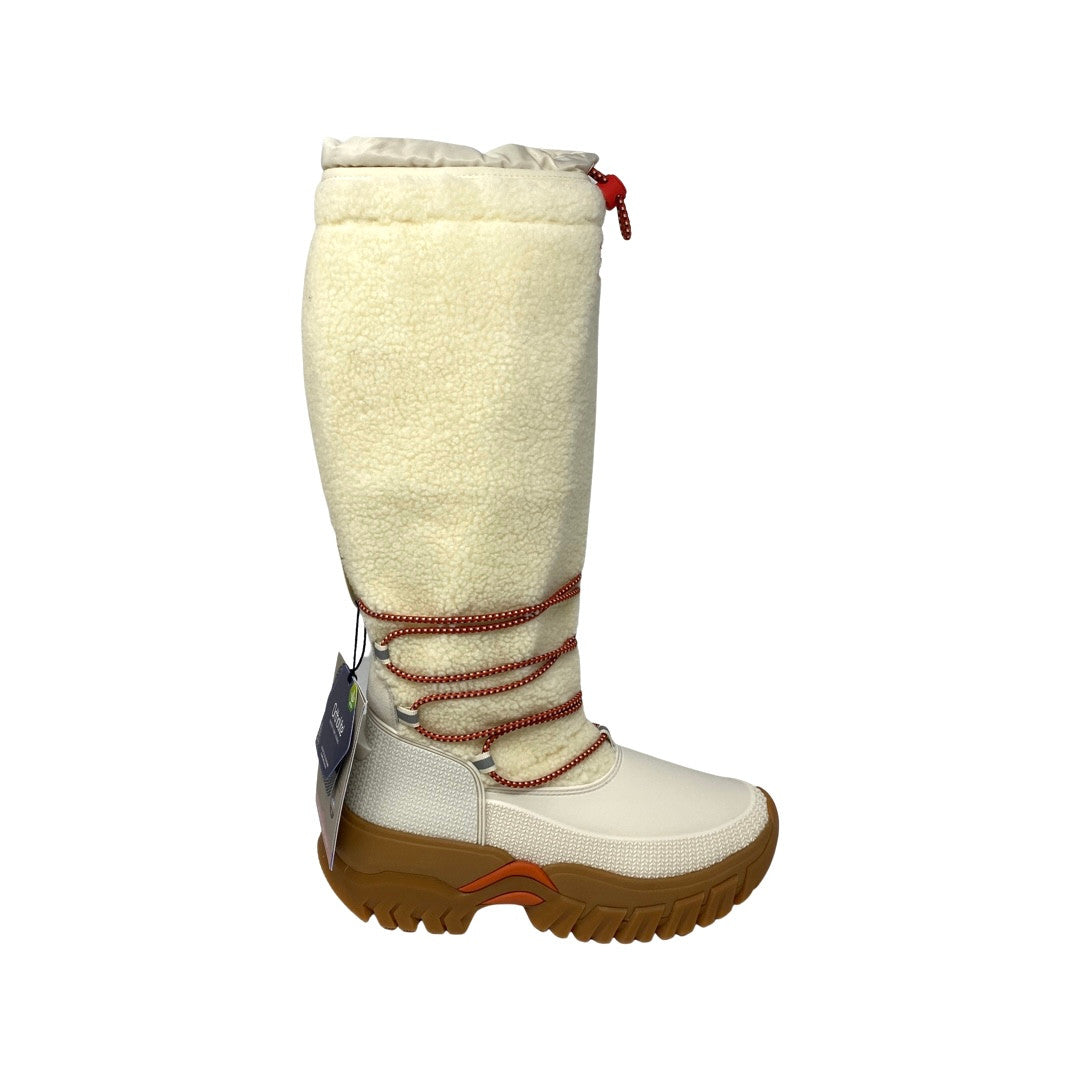 Hunter Beige Willow Wanderer Tall Sherpa Snow Boot-Thumbnail