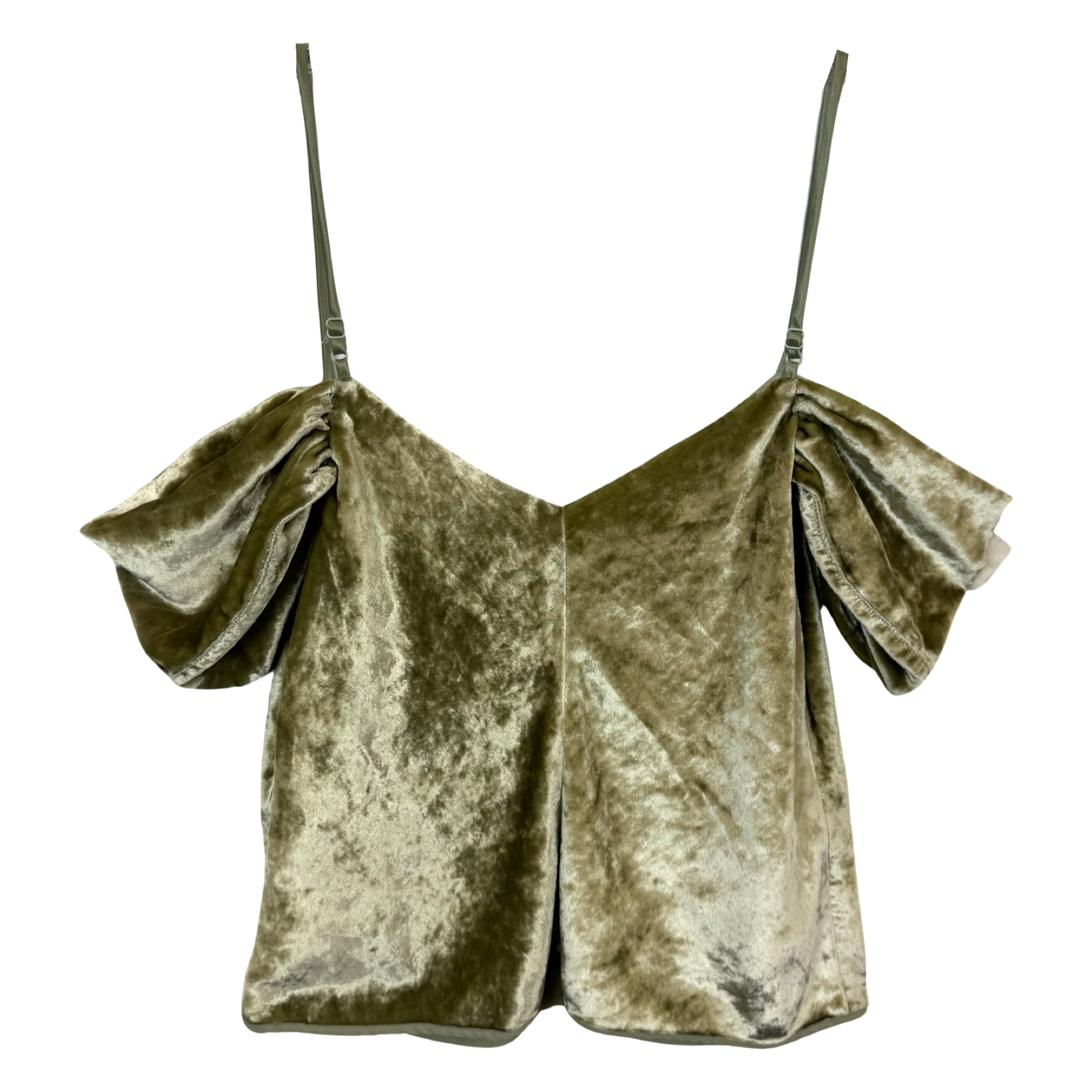 Vince Poet Strap Velvet Slip Cami