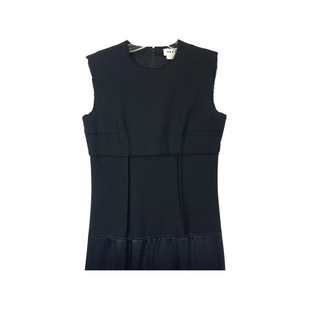 DKNY Frayed Detail Shift Dress-Front Detail