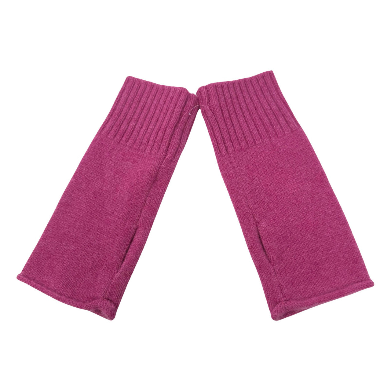 The Cashmere Project Basic Fingerless Glove-Pink front