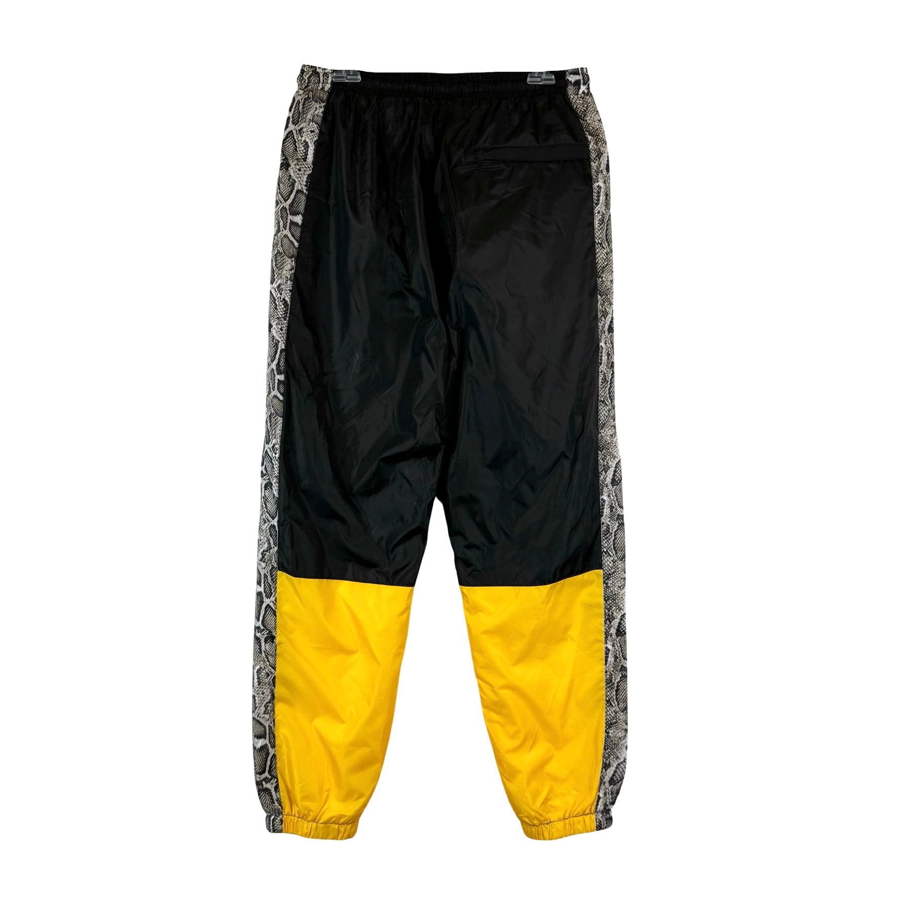 WESC Nylon Yellow Marcel Colorblock Snake Track Jogger