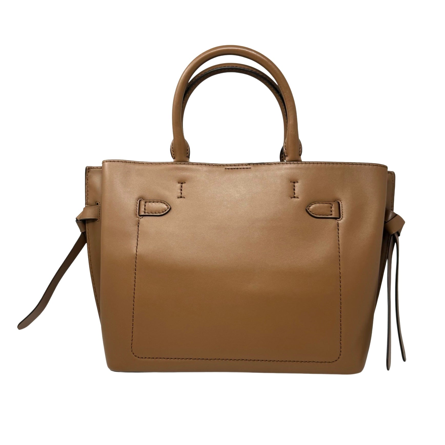 Michael Kors Hamilton Legacy Belted Brown Satchel