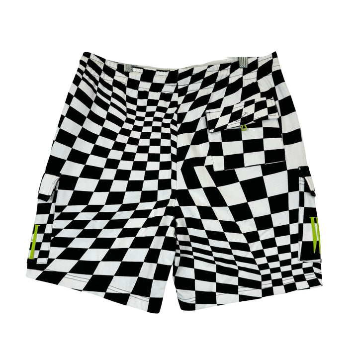 WESC Marty Warped Checkerboard Cargo Shorts