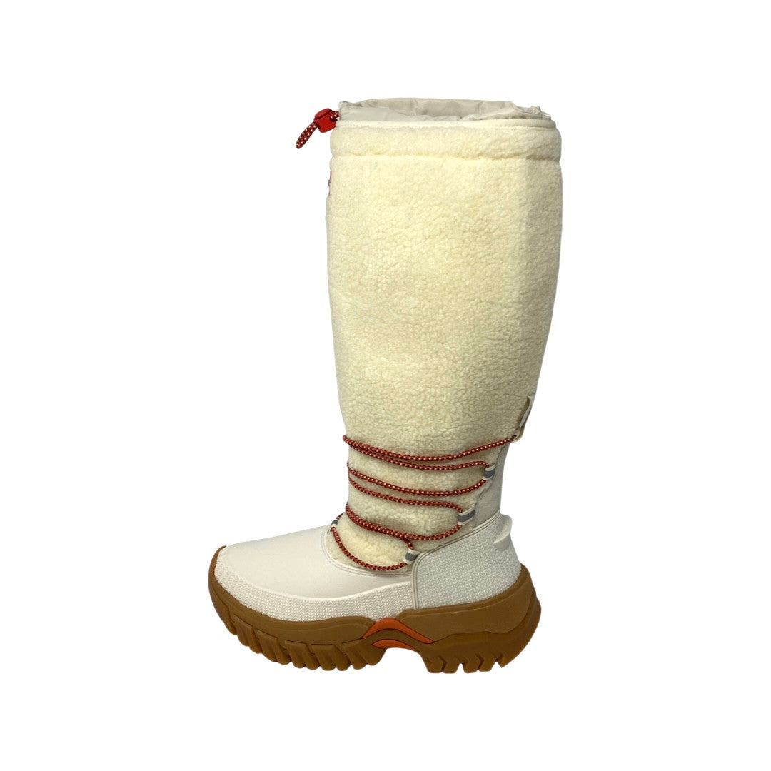 Hunter Beige Willow Wanderer Tall Sherpa Snow Boot-Side