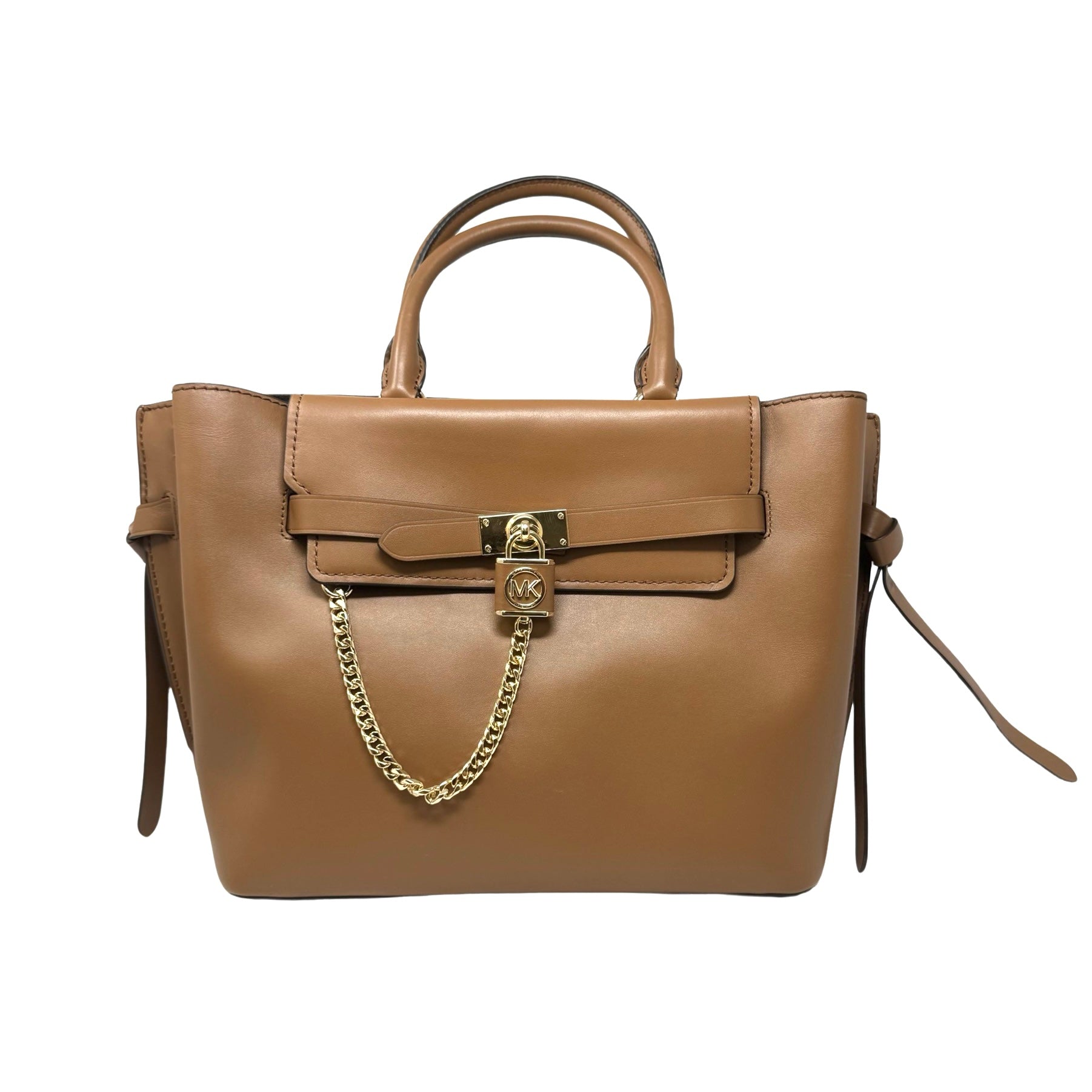 Michael Kors Hamilton Legacy Belted Brown Satchel