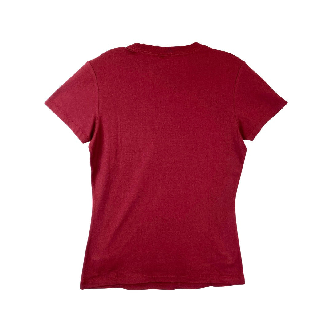 True Religion Embellished Horseshoe Logo T-Shirt-Red Back
