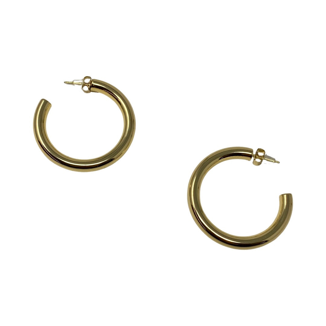Do Everything in Love Large Chunky Open Hoop Earrings-Detail