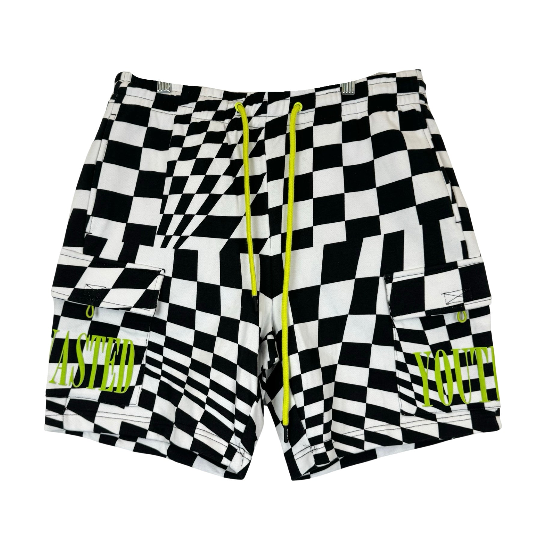 WESC Marty Warped Checkerboard Cargo Shorts