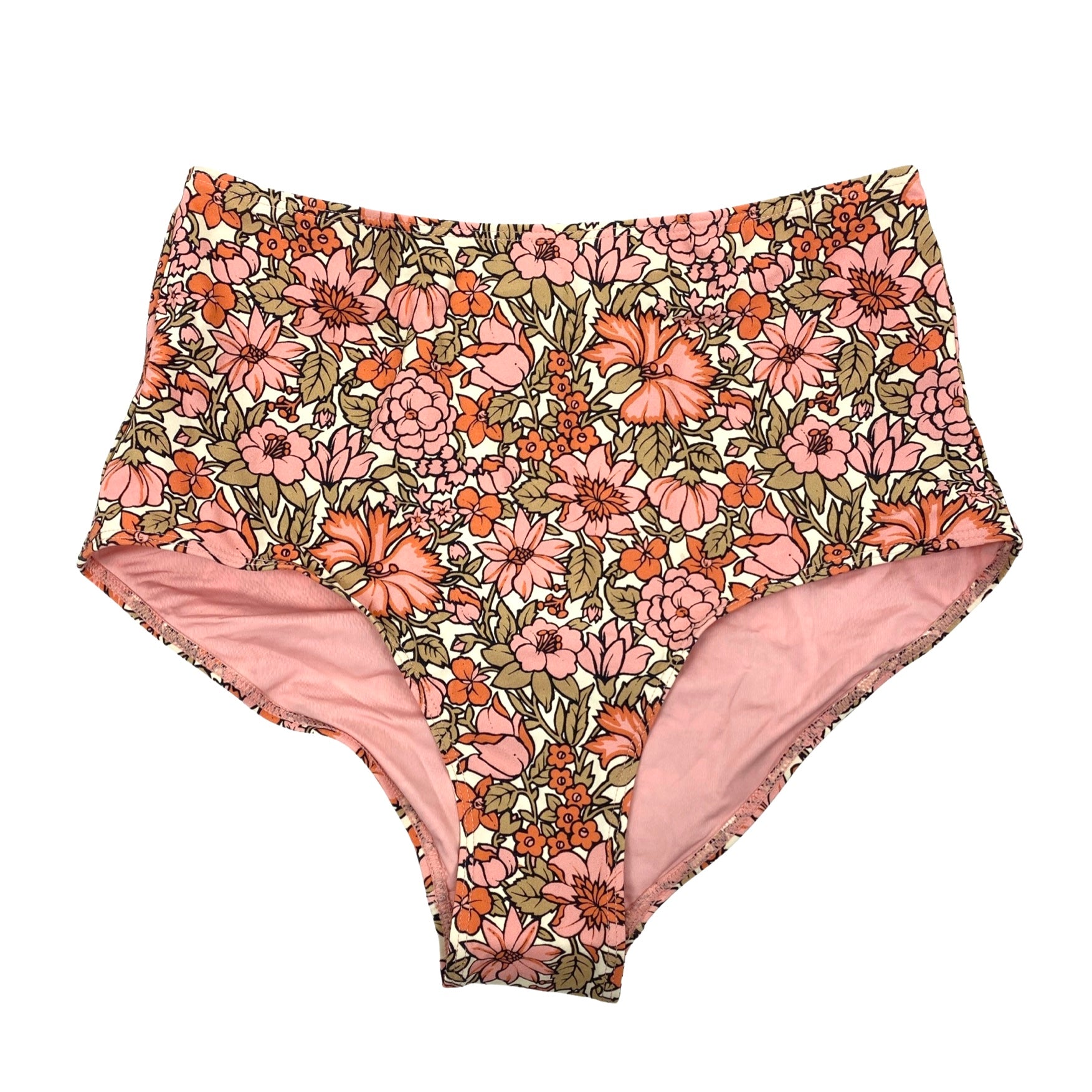 & Other Stories Floral High Rise Bikini Bottoms