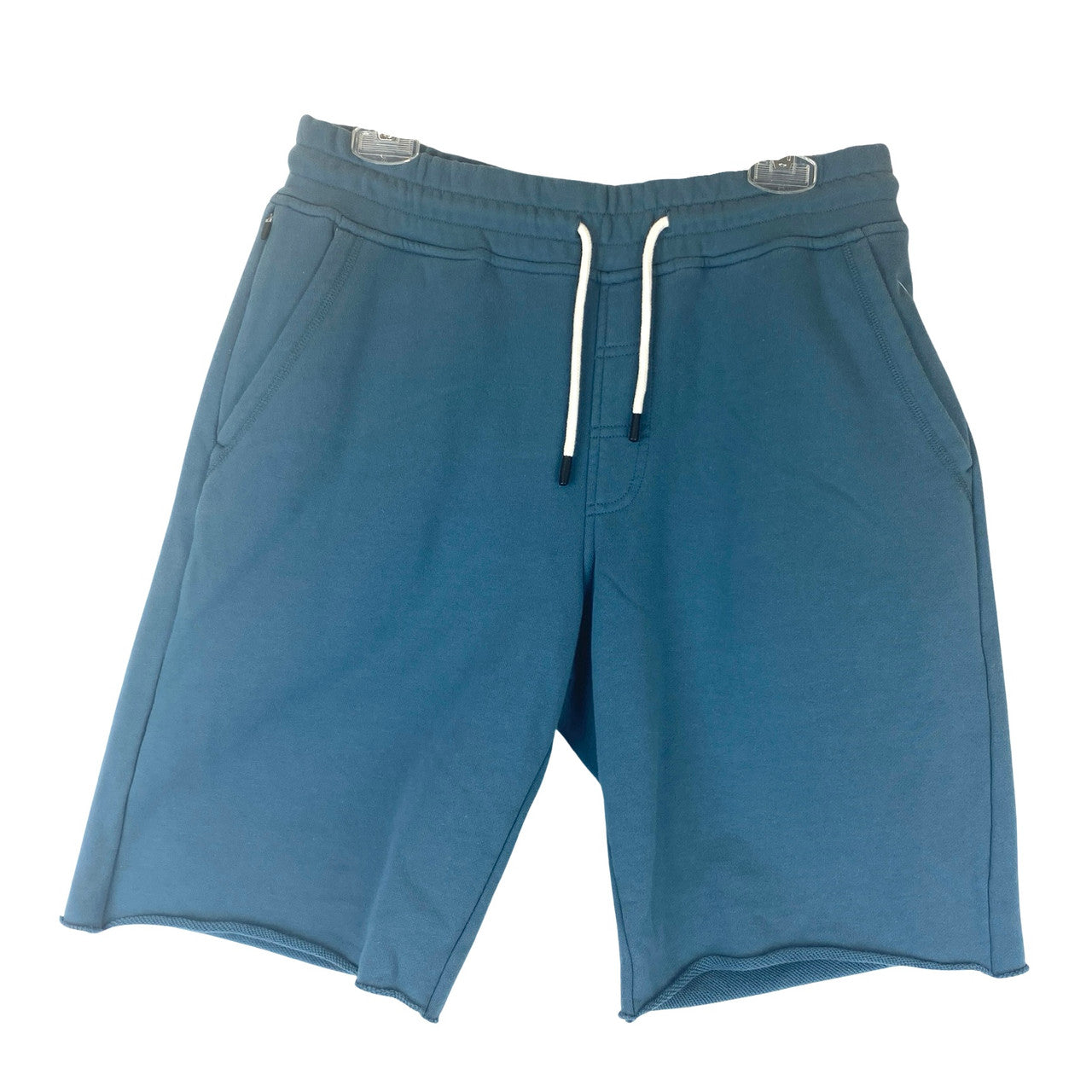 Surfside Supply Raw Hem Terry Shorts-Blue front