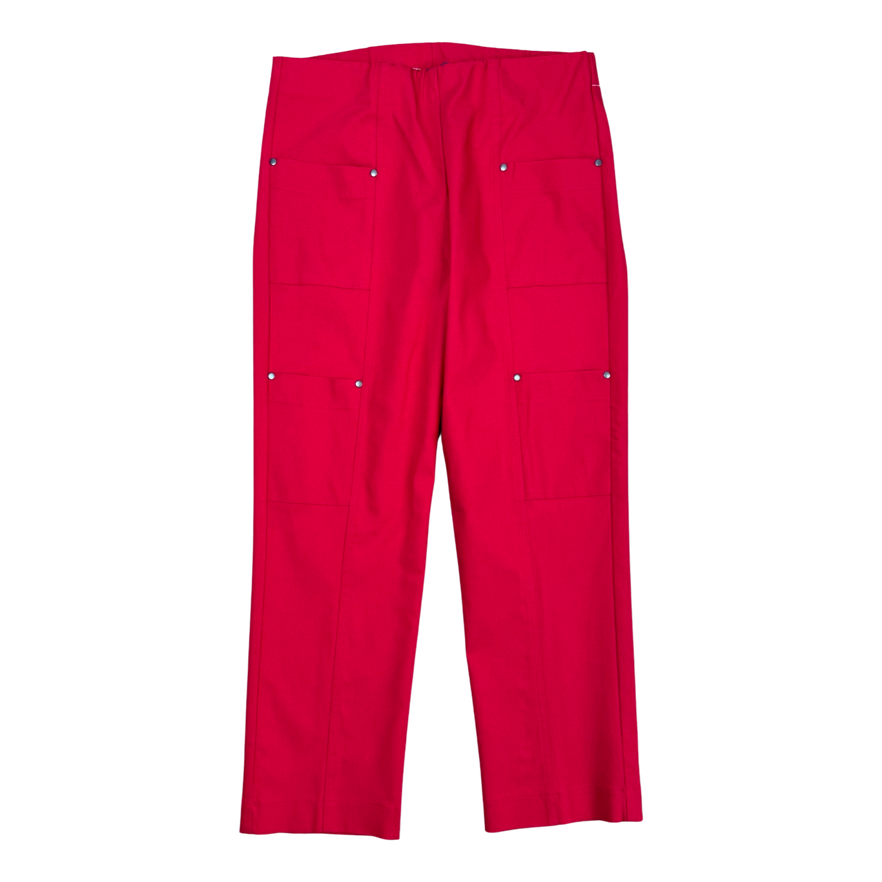 Elliott Lauren Crop Pull On Cargo Pant-Red Front