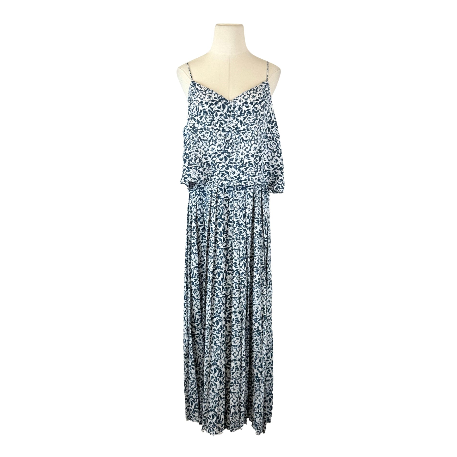 Club Monaco Pleated Printed Jumpsuit