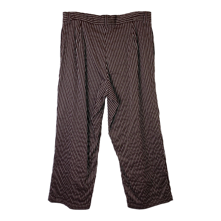 Urban Renewal Stretch Pleated Waist Wavy Pinstripe Trousers-Back