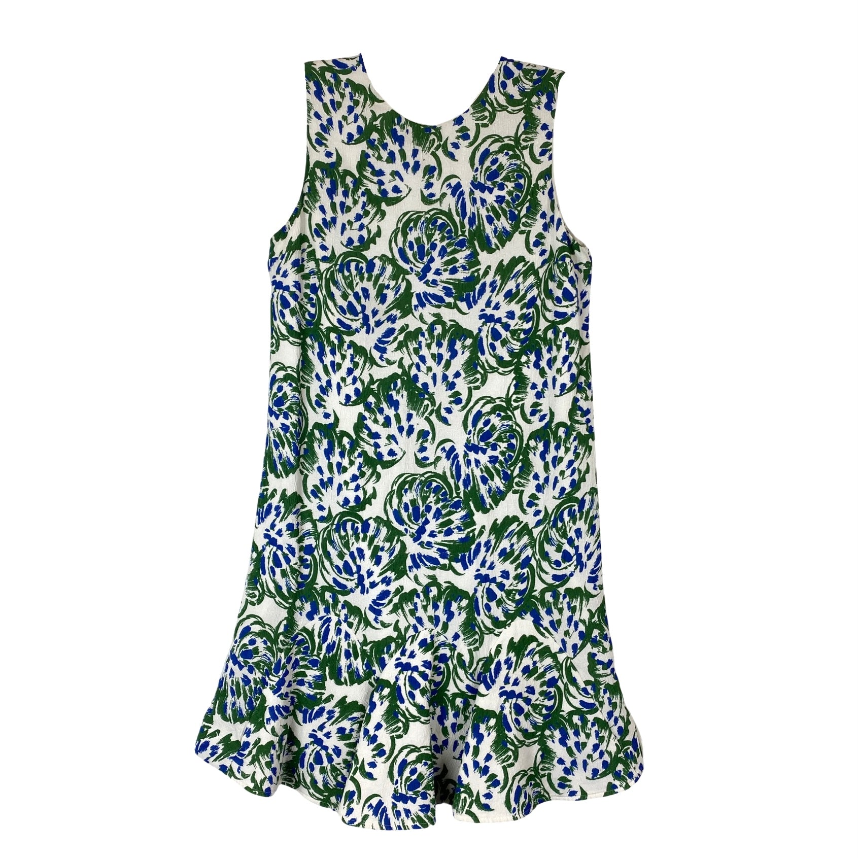 Victoria Victoria Beckham Floral Flounce Hem Dress