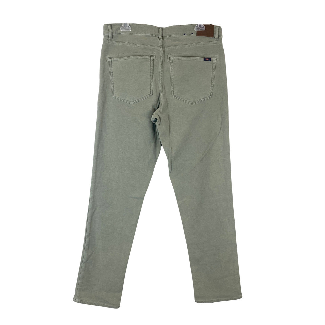 Faherty Stretch Terry 5-Pocket Pant-Green back