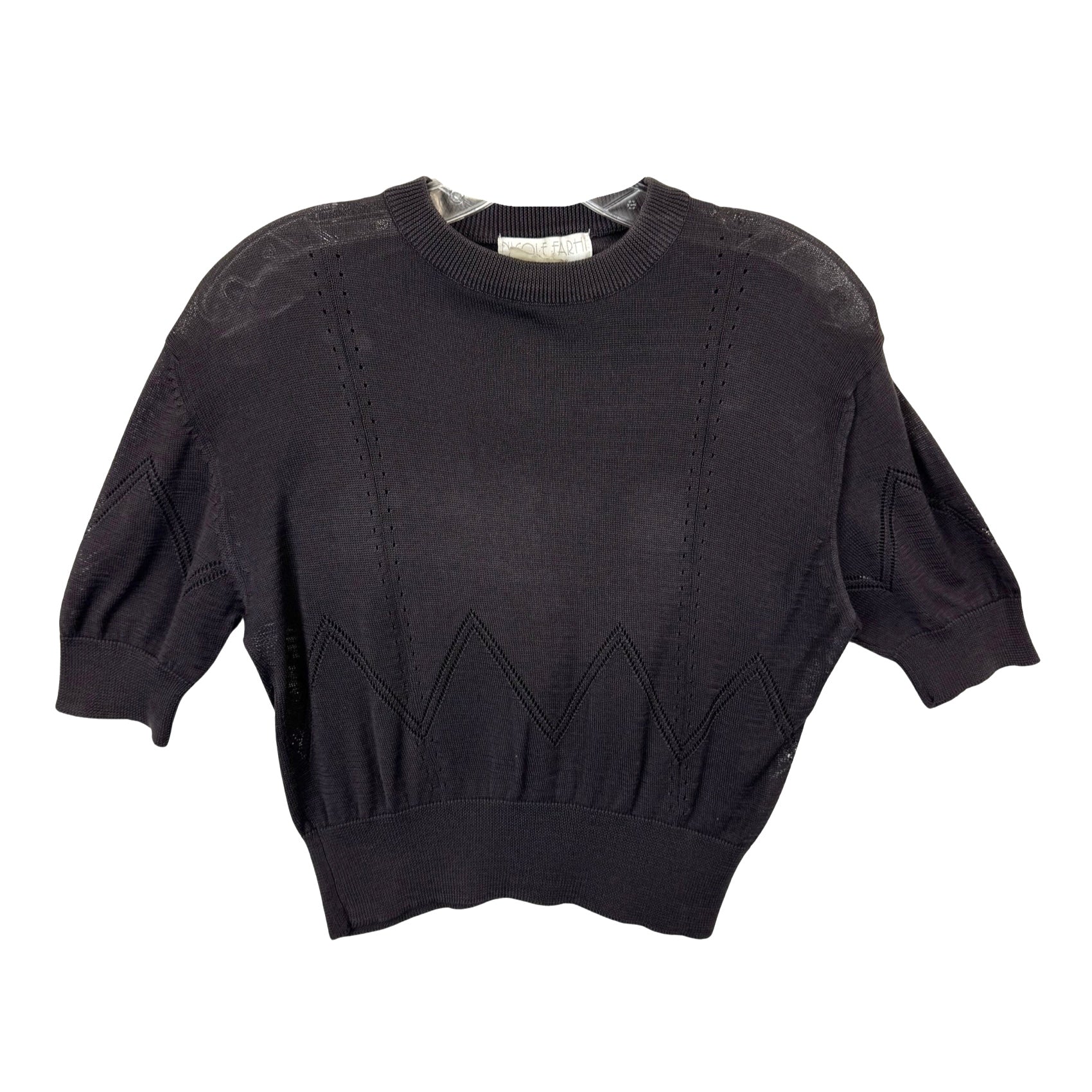 Nicole Farhi Cropped Knit Top