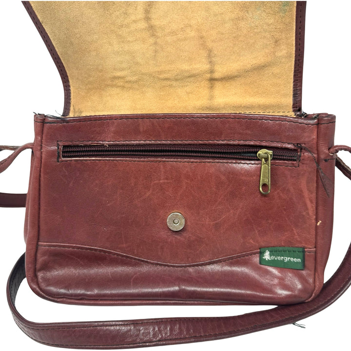 Evergreen Leather Crossbody Bag