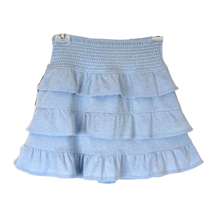 Aqua Girls Glitter Knit Top and Skirt Set-Skirt Back