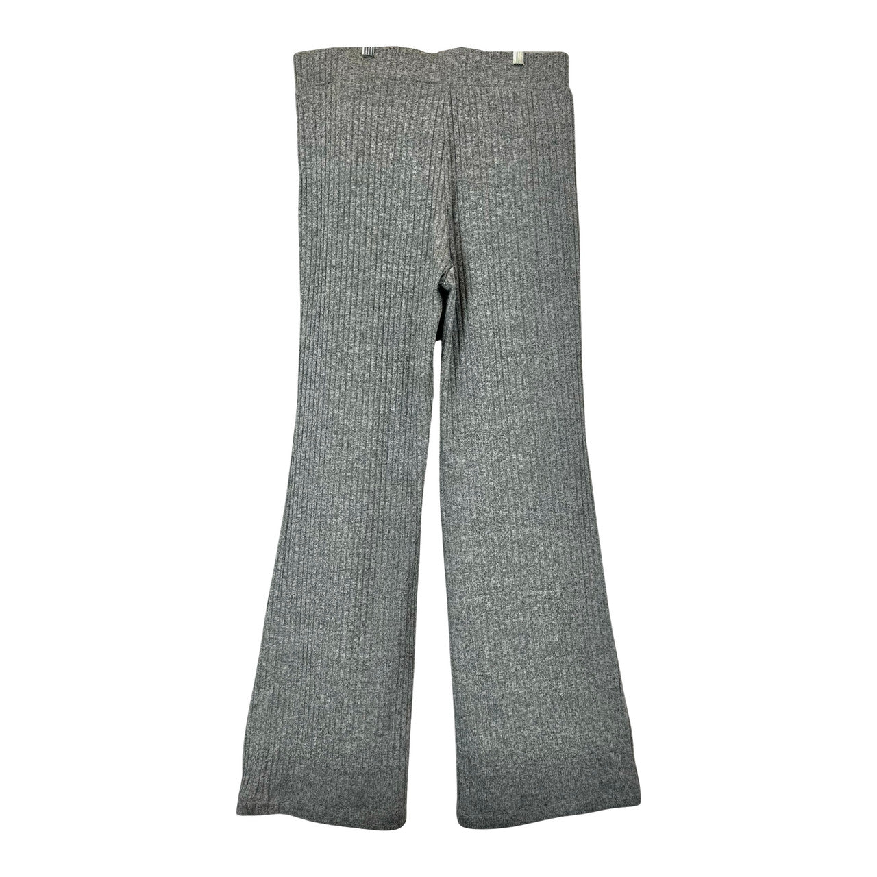 Kal Rieman Erica Heather Gray Rib Knit Bell Bottoms-Back