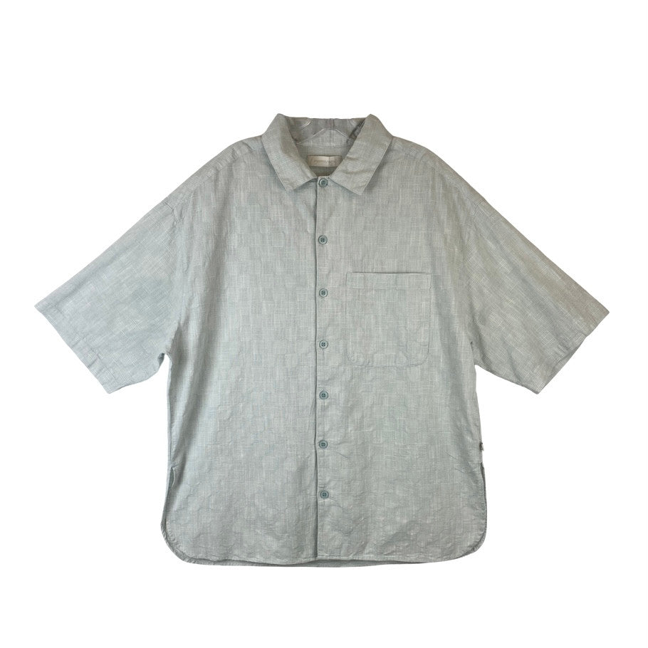 Urban Outfitters X Standard Cloth Drop Shoulder Oversized Shirt-Green Front