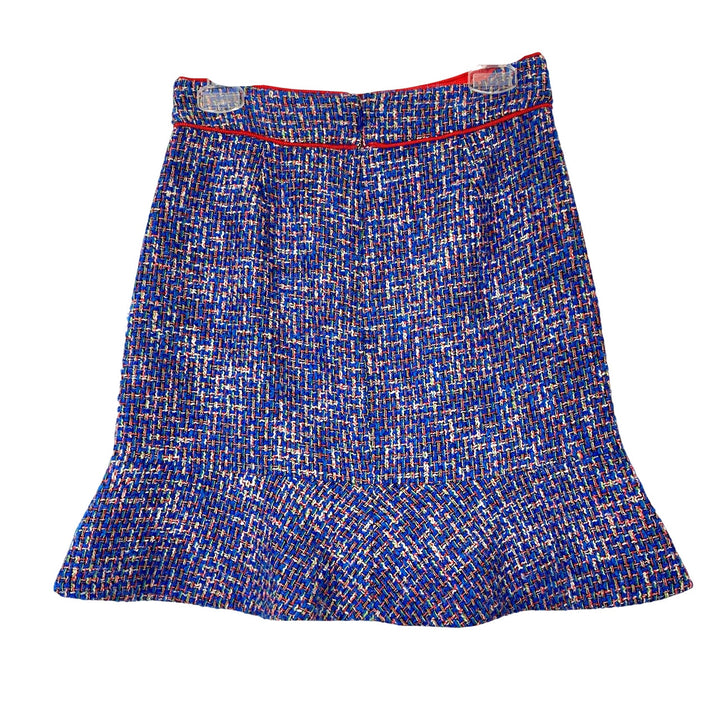 J. Crew Fluted Tweed Skirt-Back