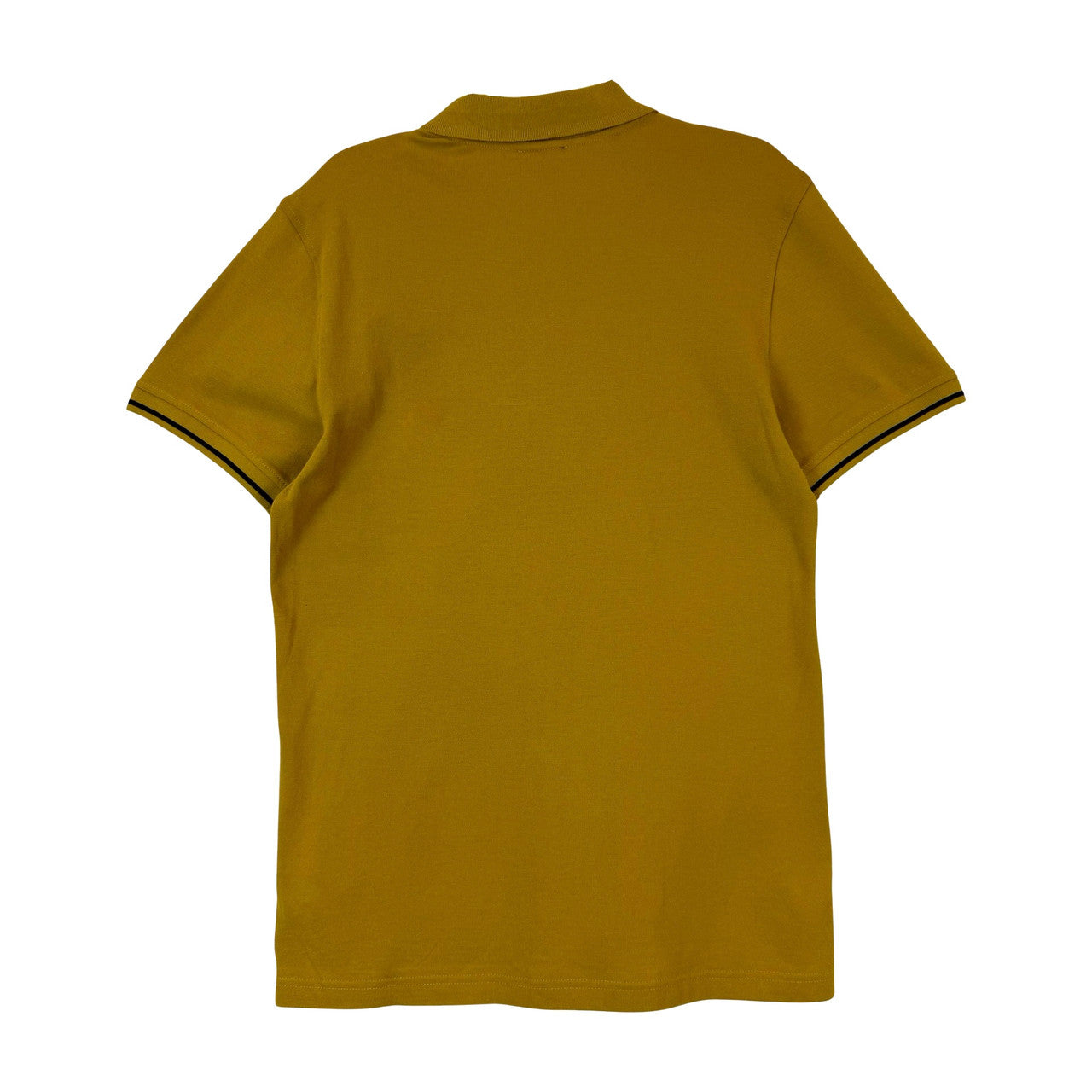 True Religion Branded Collar Short Sleeve Polo-Yellow Back