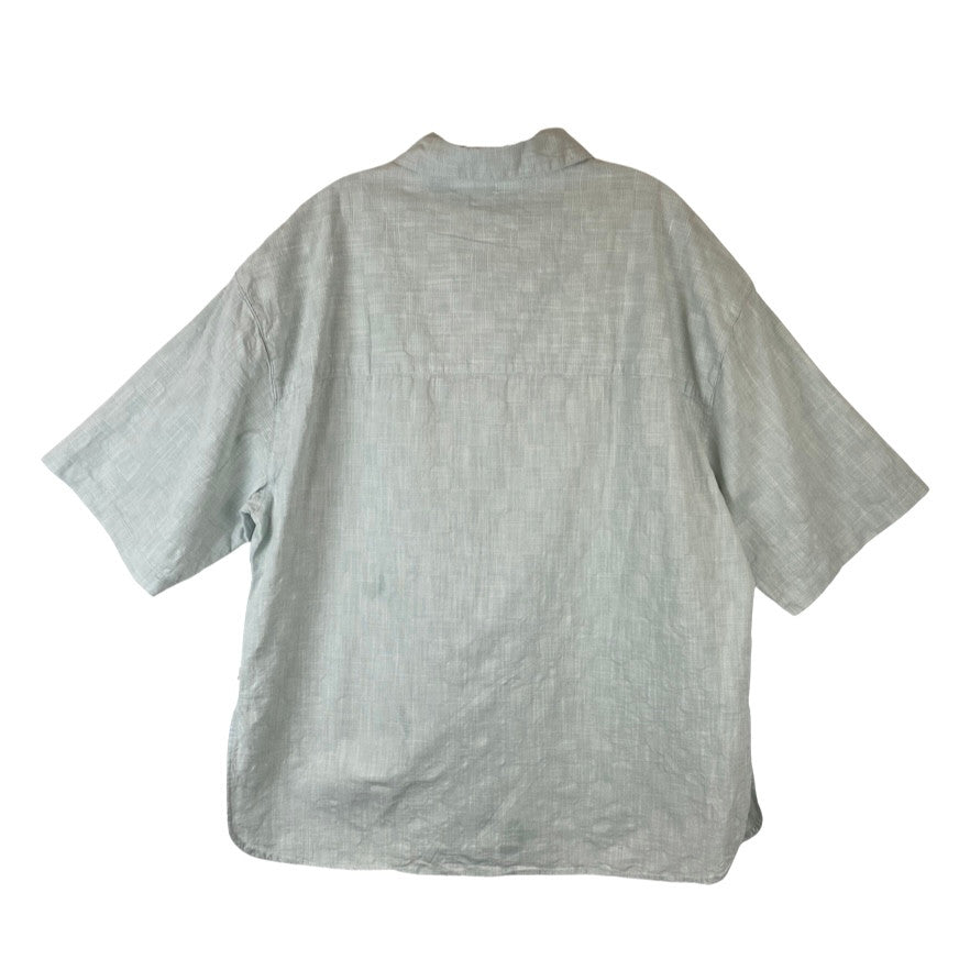 Urban Outfitters X Standard Cloth Drop Shoulder Oversized Shirt-Green Back