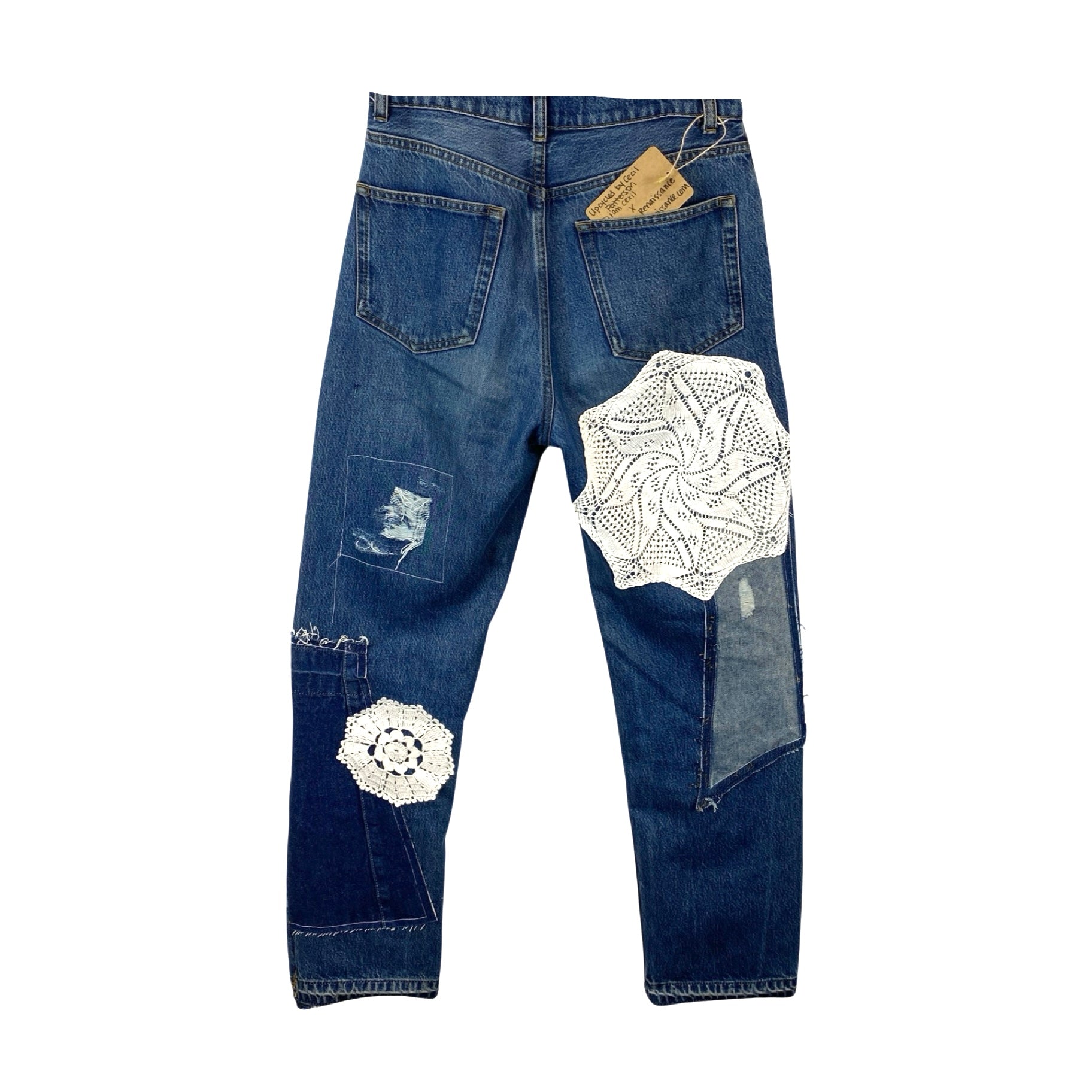 Salvage Renaissance x Cecil Patterson Upcycled Reformation Patchwork Jeans