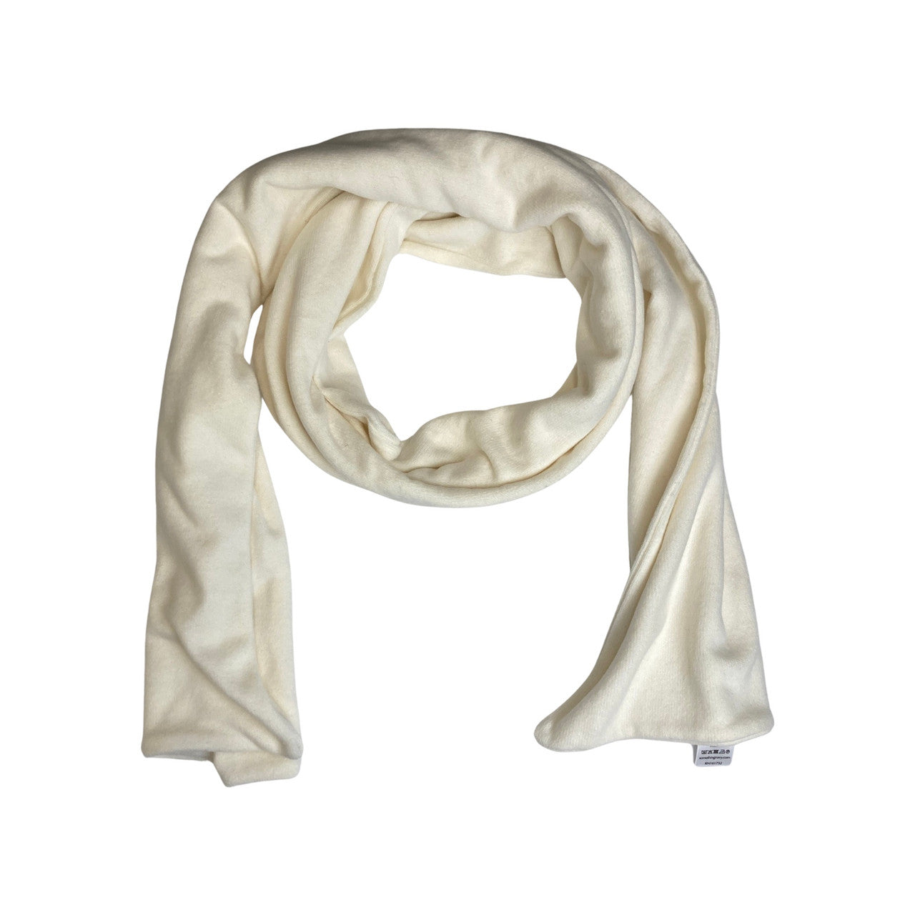 Something Navy Ivory Jersey Scarf-Ivory Front