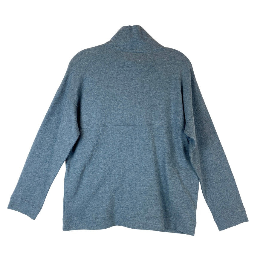 Tsonkiri Mock Neck Zip up Sweater-Back